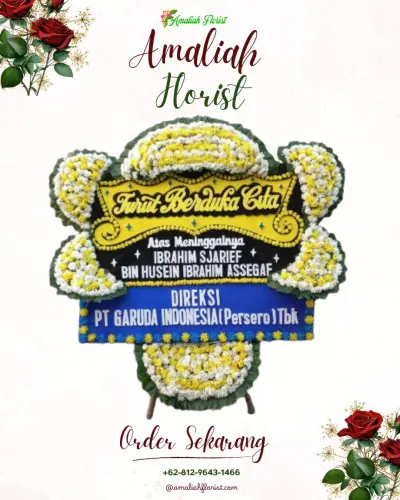 Papan Bunga Duka di Sunyaragi